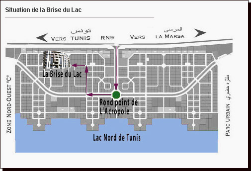 Situation de la Brise du Lac